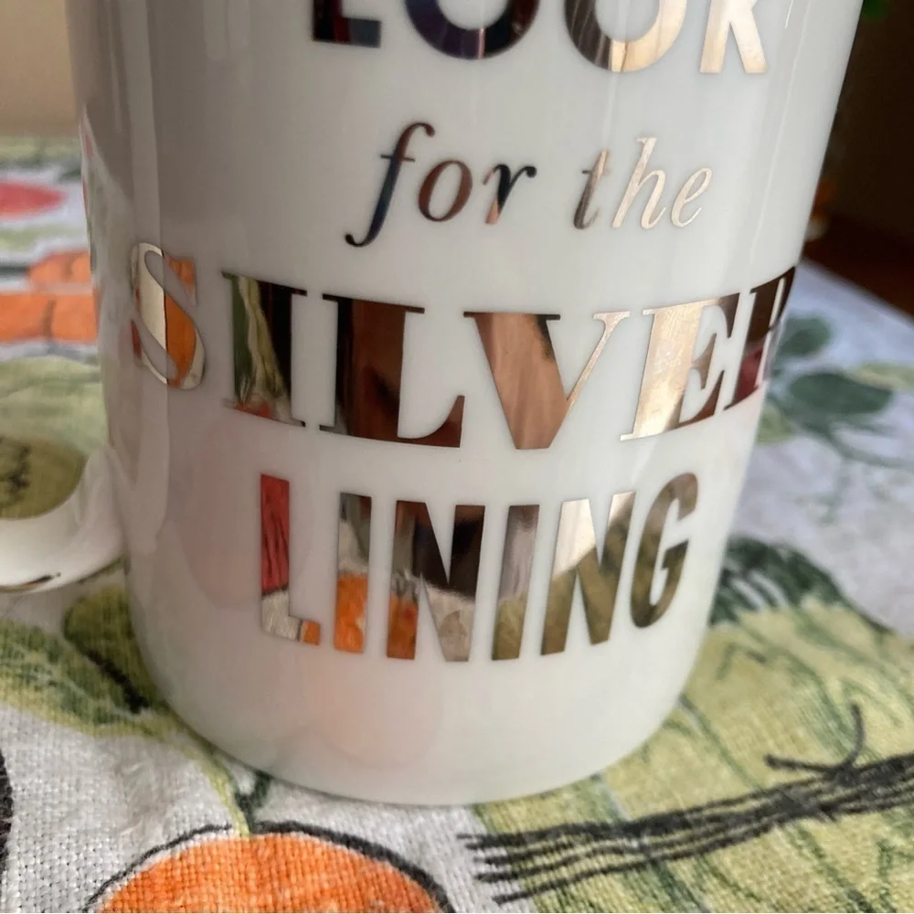 Kate Spade x Lenox Look for the Silver Lining mug